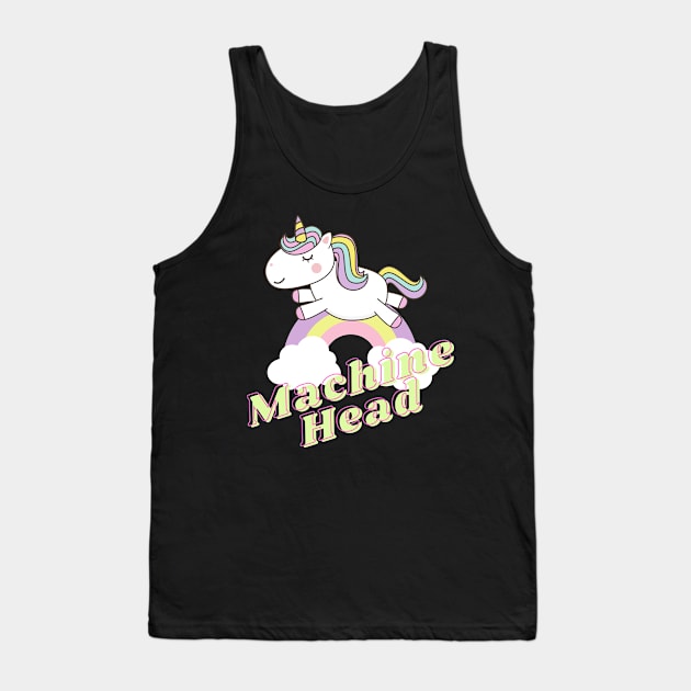 machine head ll unicorn Tank Top by j and r